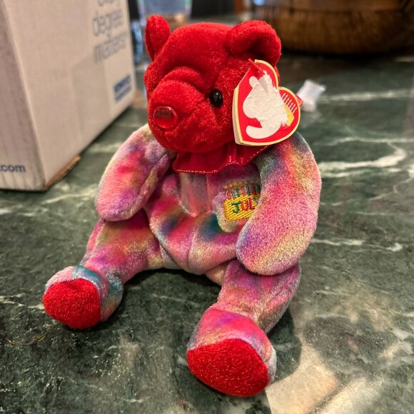 July birthday bear -htf/rare -TY Beanie Baby - Picture 1 of 5